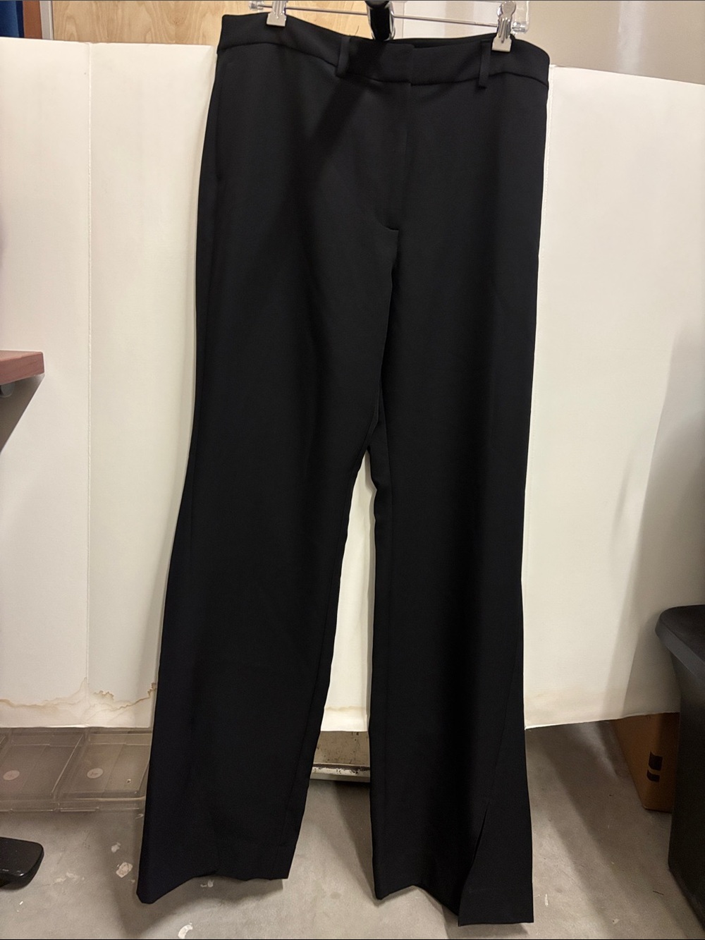 DKNY Black Wide-Leg Trousers